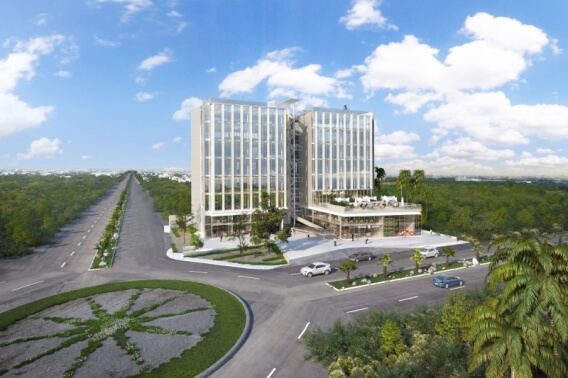 Oficina en venta en nuevo centro urbano de Playa del Carmen, cruz de servicios.