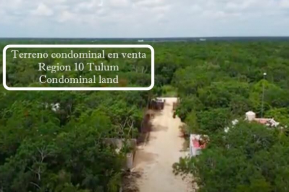 Terreno condominal en venta en Tulum, Region 10.