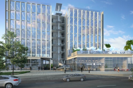 Oficina en edificio con amenidades en venta en nuevo centro urbano de Playa del Carmen.