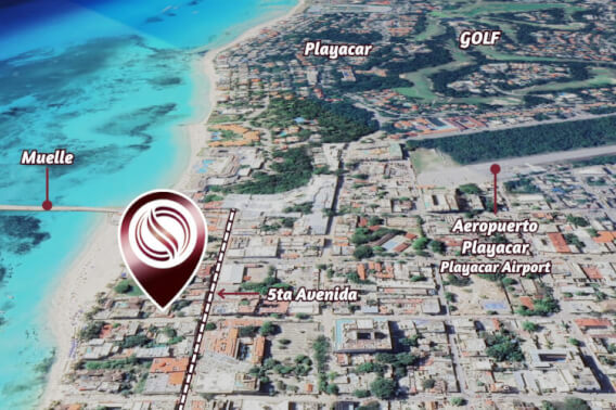 Hotel a una cuadra de la Playa, en venta, Centro, Playa del Carmen.