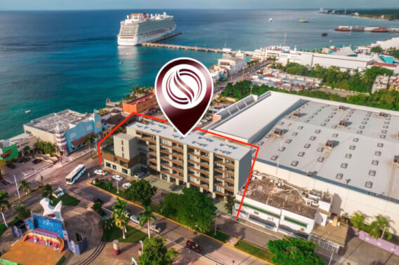 Commercial premises  on Cozumel Sea Boardwalk, commercial avenue, pre-construction, for sale.