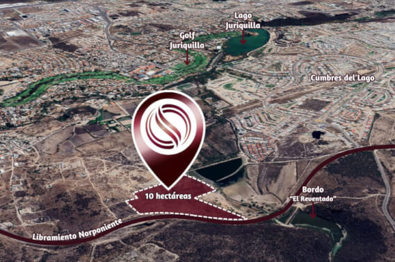 Lote comercial 10 ha Frente al Libramiento Norponiente, Juriquilla, Queretaro