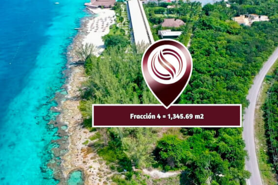 Lote comercial 1,345.69 m2 de topograf&iacute;a regular, frente al mar, en venta