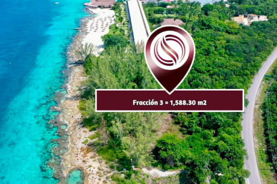 Lote comercial de 1,588.30 m2&nbsp; frente al mar, en venta