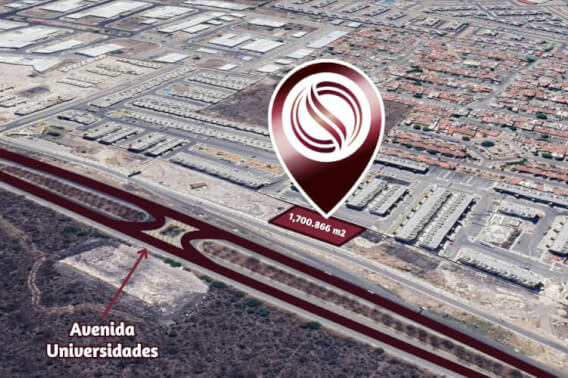 Lote comercial de 1,701 m2 sobre av. Universidades, venta, El Marqu&eacute;s, Quer&eacute;taro.
