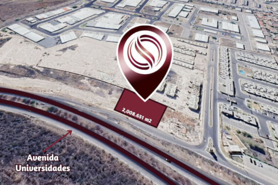 Lote comercial de 2,009 m2 sobre av. Universidades, venta, El Marqu&eacute;s, Quer&eacute;taro.