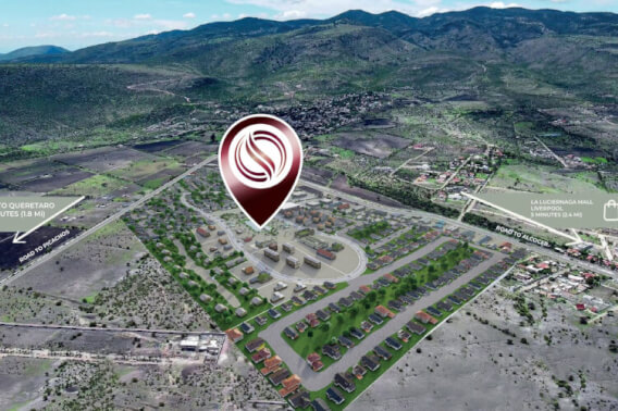 Lote comercial en complejo residencial con casa club, San Miguel de Allende.