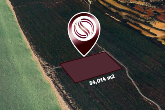 Lote frente al mar de 54,014 m2, multifamiliar, en venta Yucatan.