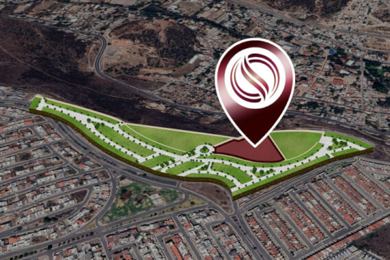 Multifamily lot of 11,756 m2 overlooking the golf course, Queretaro.