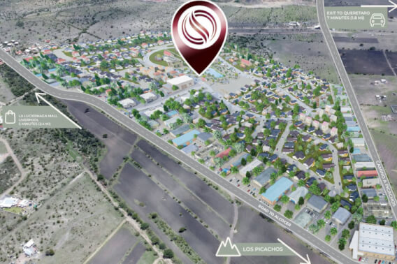 Lote multifamiliar de 30,089 m2, en complejo residencial, San Miguel de Allende.