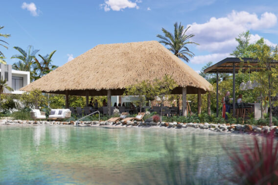 Lote multifamiliar, en residencial con cenote, venta Selvamar, Playa del Carmen