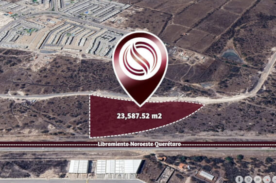 Macrolote de&nbsp; 23,588 m2 en comunidad cerrada, en venta, El Marqu&eacute;s, Quer&eacute;taro