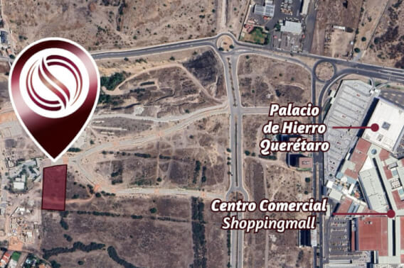 Land for developers of 7,256 m2 for sale, Jurica, Querétaro.