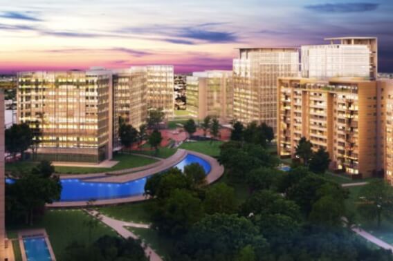 Oficina nueva en edificio con Liderazgo en Energ&iacute;a y Dise&ntilde;o Ambiental, certificaci&oacute;n LEED, rodeado d