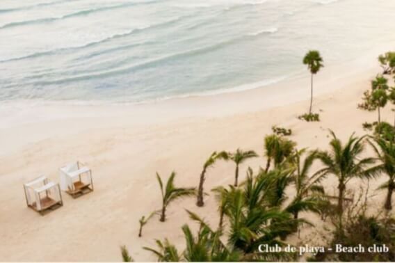 Terreno frente al mar para hotel, en residencial de lujo con campo de golf, casa club y club de play