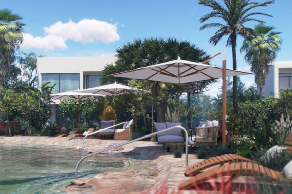 Terreno Multifamiliar 1761 m2, cenote, gym, parques, en venta, Selvamar Playa del Carmen.