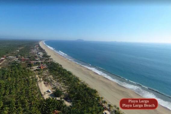 beachfront land, 15 hectares, touristic-hotel-residential land use, 600 meters of sea front, with ac