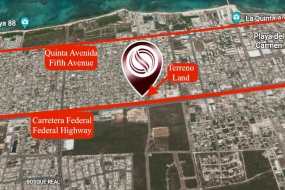 Terreno uso de suelo comercial y residencial, Colonia Colosio, en venta Playa del Carmen.