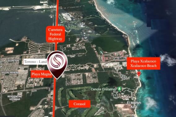 Terreno uso de suelo mixto (residencial-comercial), sobre Carretera Federal, 5 minutos de la playa,