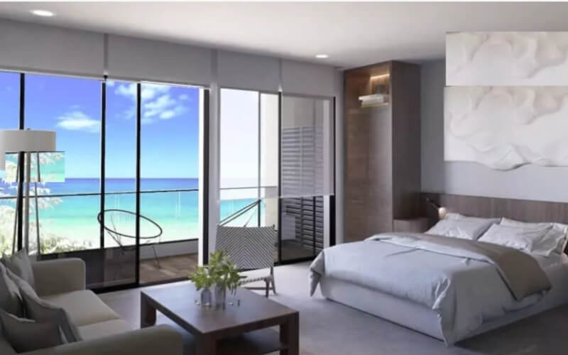 Beachfront apartment with rooftop and private pool for sale in Cozumel