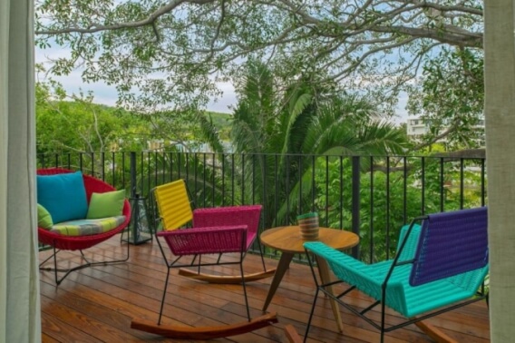 Condo with art walk, shopping area, open air cinema, hotel amenities, in Tulum, sale.