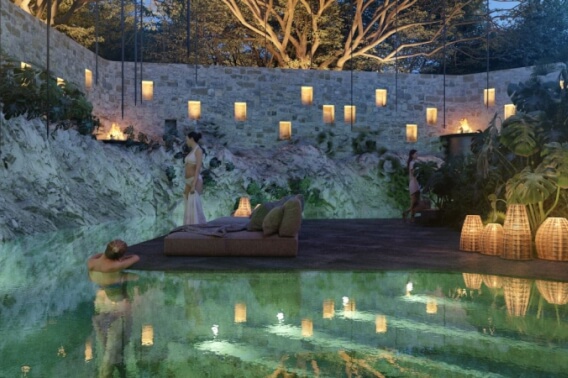 1 bedroom Penthouse with art walk, Boho style commercial area, green areas, 5 star hotel services in Tulum, sale.