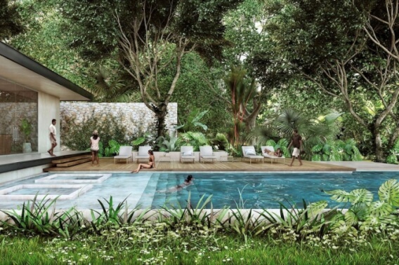 Beach access, bike path to the beach, sports club, Club house with amenities &amp; beach club, in Tulum sale.Lot in Gated community.