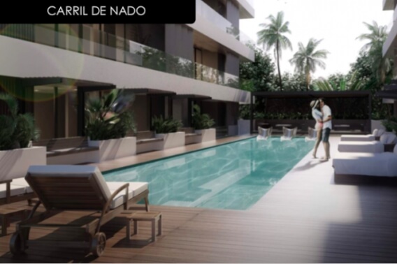 Spacious luxury apartment in the center of Cancun, with amenities: spa, pool, beauty salon, childrens club.