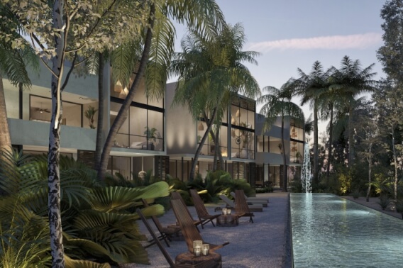Luxury studio surrounded by green areas for sale in Tulum