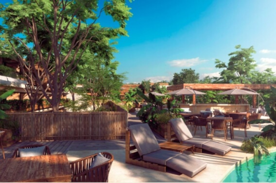 Studio with amenities , cultural spaces and green areas in Tulum