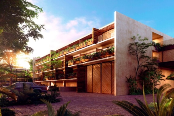 Condo with luxury amenities, room service and commercial boho chic area