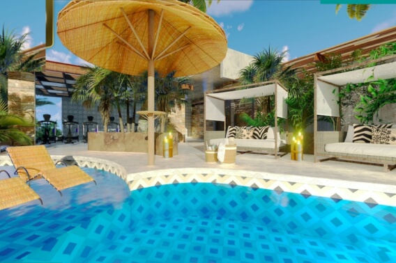 Penthouse with private pool, natural cenote and luxury amenities