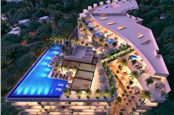 Luxury condominium one block from the beach , rooftop terrace with oceanview