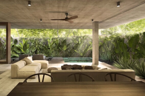 Luxury condominium with private pool in Aldea Zama