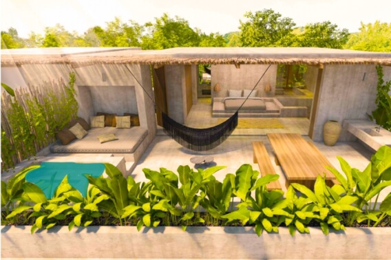 Penthouse with private rooftop wide spaces open design in Aldea Zama