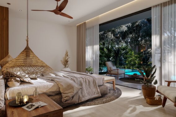 Condominium with  swimp up, access to the pool by your terrace, passenger drone, electric car charge