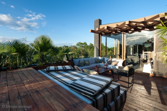 3 bedroom penthouse, private pool, avant garde building with design and decoration inspired by art.