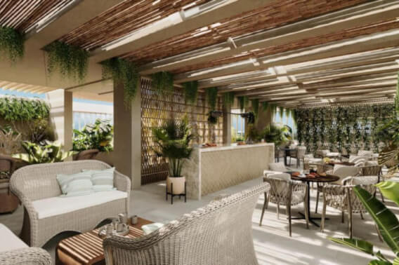 Condominium with cinema, jacuzzi, pool overlooking the lagoon, yoga for sale Cancun.