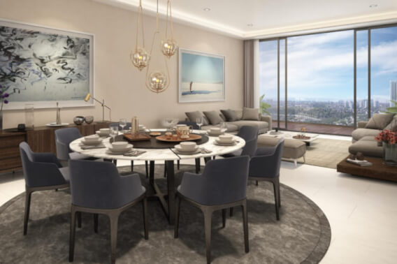 Apartment with terrace, TV room, service room with bathroom, pool, gym, business center, cigar bar, juice bar and more,  pre-construction fo