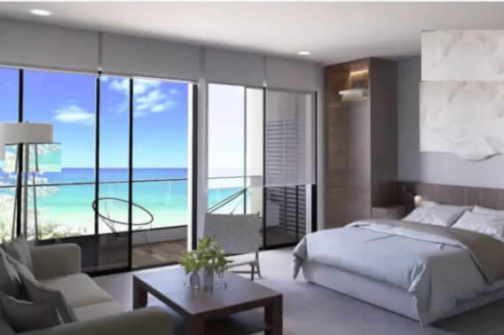 Beachfront apartment with rooftop and private pool for sale in Cozumel