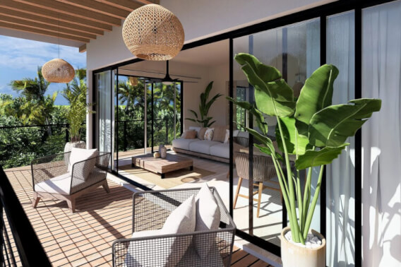 Upper-floor apartment with pool and rooftop for sale, La Crucecita, Huatulco