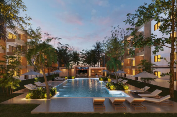 House with common pool, Pre-Construction, Selvanova, Playa del Carmen