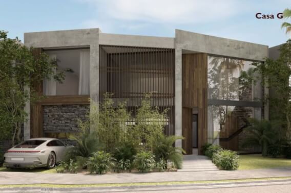 Golf course residence with private pool, bar lounge, barbecue area, zen zone, in gated community with beach club, golf course, spa, sports f