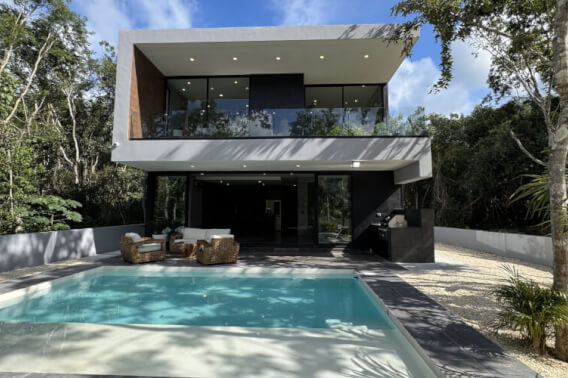 House with Private Pool, Clubhouse, and Beach Club for Sale, Xpu-Ha Tulum