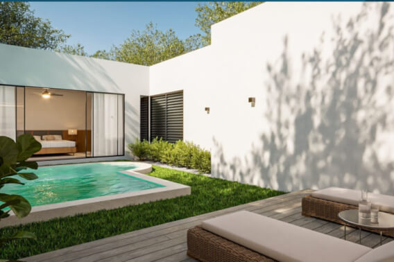 House with private pool, Pre-construction, Repobladores, Cozumel