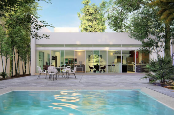 House with Private Pool and Terrace for Sale, Huayac&aacute;n, Canc&uacute;n