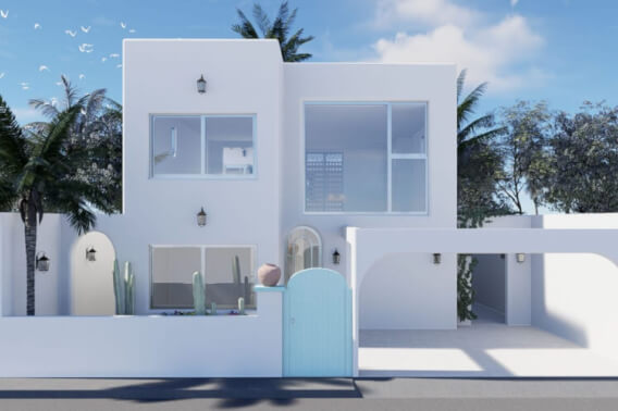 DHU231-3 House with Pool, Terrace, Double Height, and TV Room for Sale in Sector O, Huatulco