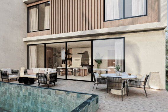 House with garden, roof garden, private pool, for sale, North Hotel Zone, Cozumel