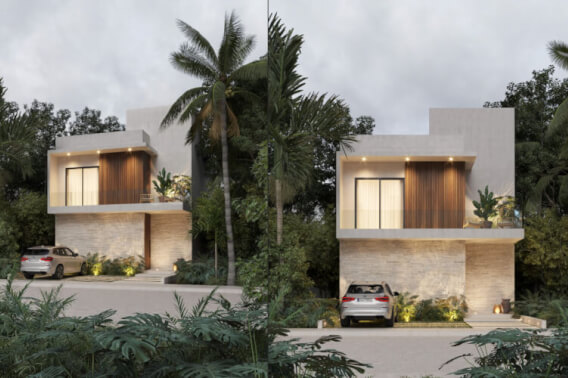 House with garden, terrace and clubhouse with amenities, for sale, Mayakoba, Playa del Carmen.