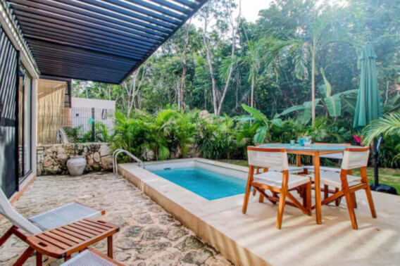 House with garden and private pool for sale on Avenida Coba, Tulum